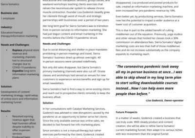 Case Study: Sierra Somatics